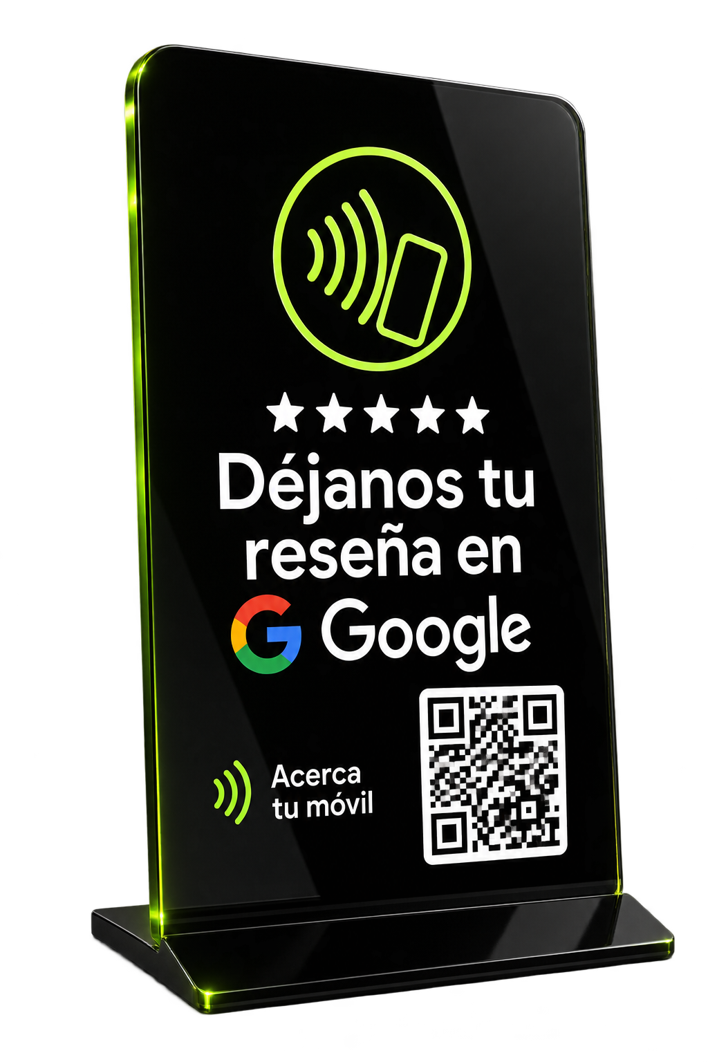 Placa de reseñas Google